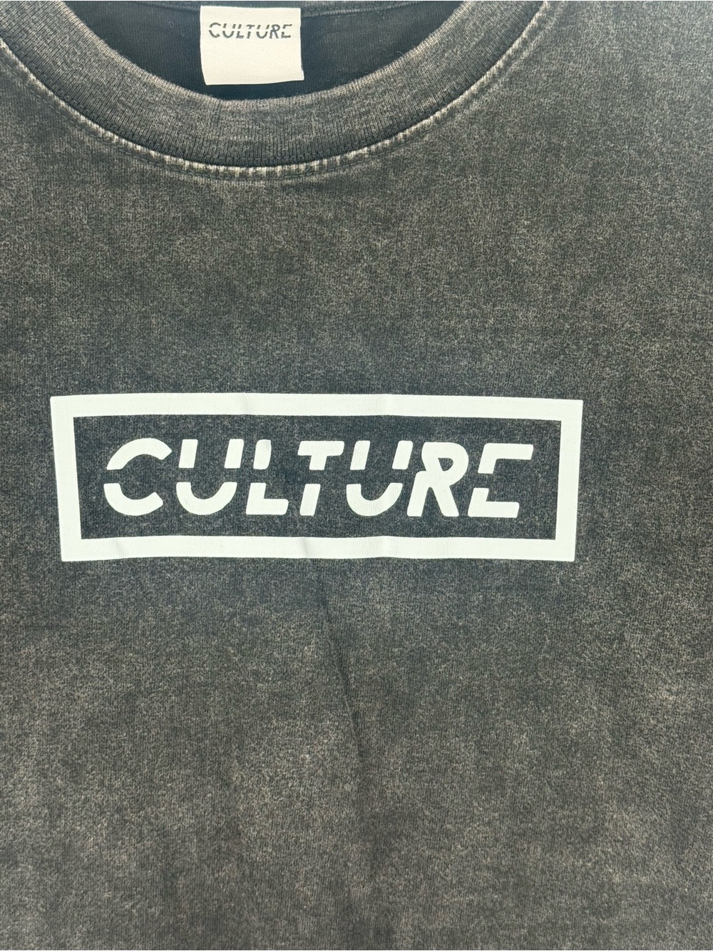Culture Washed Black Logo Short Sleeve Tee - Men's - Picture 2 of 4